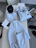 NK02 3'LÜ SET GRİ OVERSIZE TAKIM