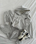 NK02 3'LÜ SET GRİ OVERSIZE TAKIM