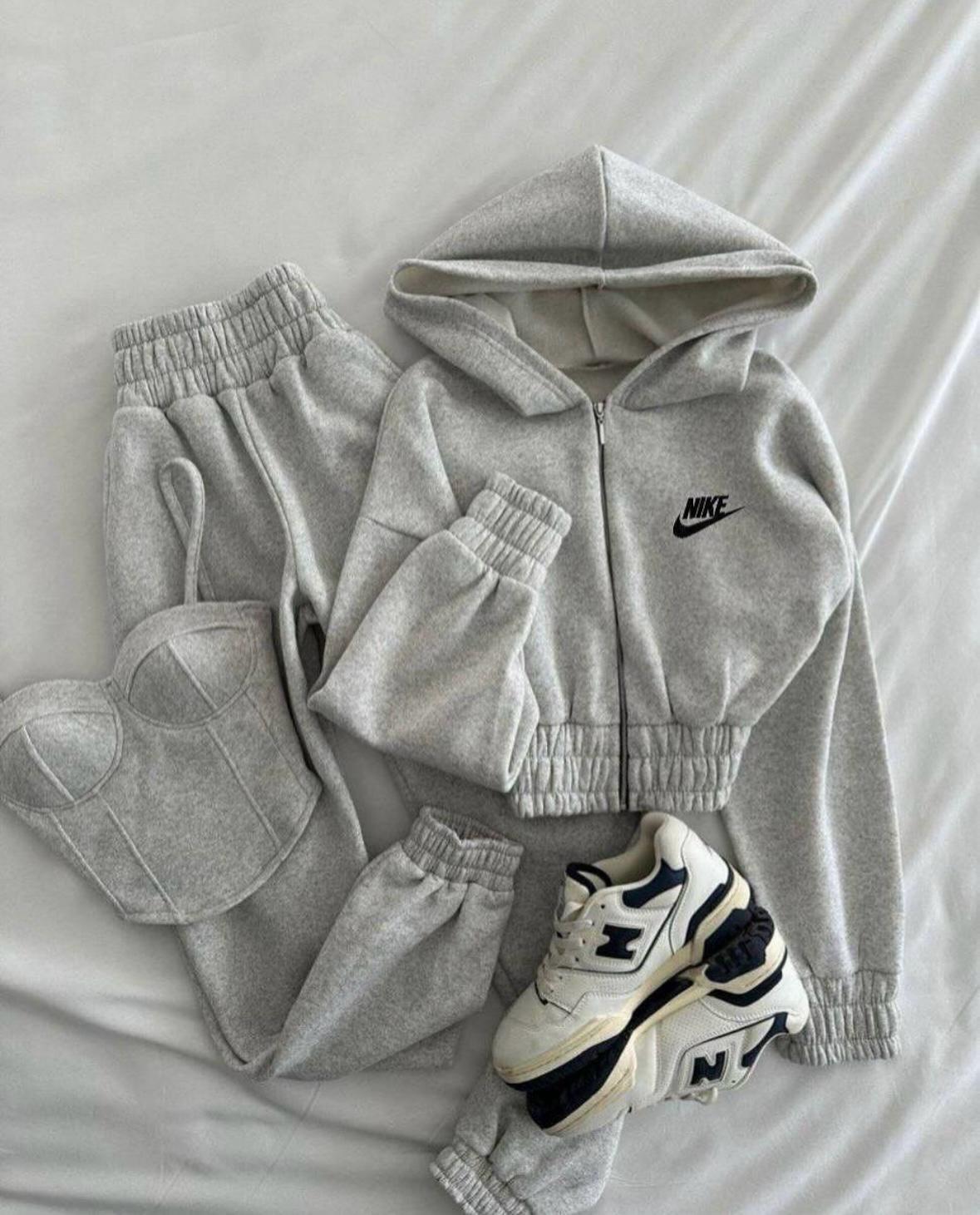 NK02 3'LÜ SET GRİ OVERSIZE TAKIM