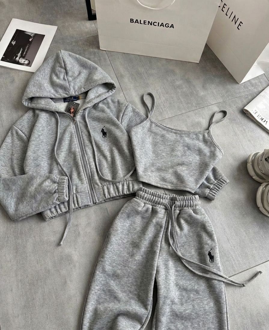 POLO GRİ 3'LÜ SET